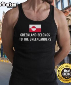 Official Greenland Belongs to the Greenlanders tank top featuring a bold design celebrating Greenlandic culture.