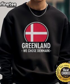 Alt Text: Official Greenland We Chose Denmark Sweatshirt in vibrant colors, showcasing a unique cultural design and soft fabric.