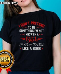 Official I Don't Pretend Ladies Tee: Bold statement shirt for confident women, perfect for casual style and empowerment.