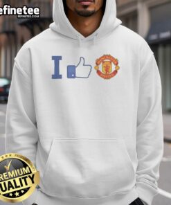 Official I Like Manchester United Hoodie featuring the club logo and stylish design for fans of Manchester United.