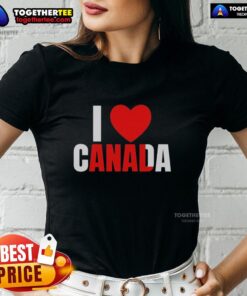 Official I Love Canada Anal Ladies Tee featuring a playful graphic design celebrating Canadian pride.