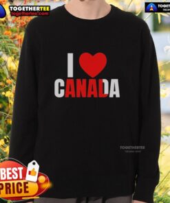Alt Text: Official I Love Canada Anal Sweatshirt featuring a stylish design, perfect for Canadian pride and casual wear.
