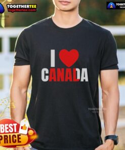 Official I Love Canada Anal T-Shirt featuring a humorous design celebrating Canada with bold graphics.
