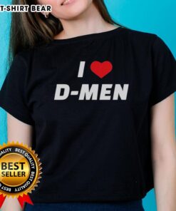 Alt Text: Stylish Official I Love D Men Ladies Tee in vibrant colors, perfect for showing love for D men fashion.