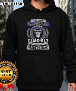 Official hoodie: 'I May Live In Pennsylvania But On Game Day My Heart And Soul Belongs To Las Vegas Raiders.'