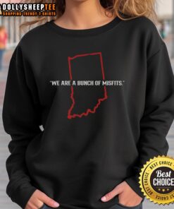Official Indiana Football Bunch of Misfits sweatshirt showcasing team spirit and unique design for fans.