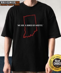 Official Indiana Football Bunch of Misfits T-Shirt showcasing unique design for fans of Indiana football apparel.