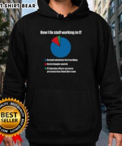 Official IT Tech Support Technology PI Chart Hoodie featuring a colorful pie chart design for tech enthusiasts.