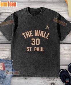 Official Jesper Wallstedt #30 Minnesota Wild The Wall Of St. Paul Name And Number T-Shirt - Image 6
