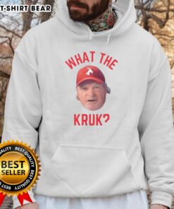 Alt Text: Official John Kruk Philadelphia Phillies MLB hoodie featuring a big face design, perfect for fans and collectors.