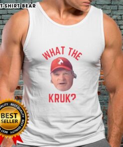 Official John Kruk Philadelphia Phillies MLB Big Face Tank Top showcasing a bold graphic of Kruk's iconic face.