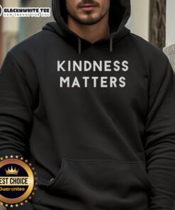 Official Kindness Matters Hoodie in soft fabric, featuring a vibrant design promoting kindness and positivity.