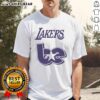 Official Lakers Be X Billie Eilish basketball T-shirt featuring unique design and vibrant colors for fans and fashion enthusiasts.