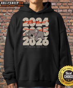 Alt Text: Official Let's Pretend I Have A Plan Hoodie in black, featuring a stylish design perfect for casual wear.