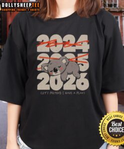 Official Let's Pretend I Have A Plan Ladies Tee in stylish design, perfect for casual wear and expressing a fun attitude.