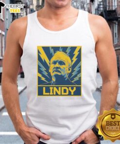 Alt Text: Official Lindy Ruff Buffalo Sabres hockey tank top featuring team colors and logo, perfect for game day attire.