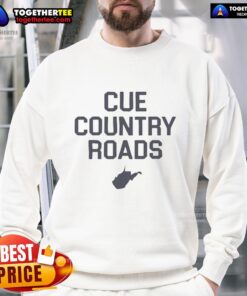 Official Lindzee Cue Country Roads Sweatshirt featuring a cozy design perfect for fans of country music and style.