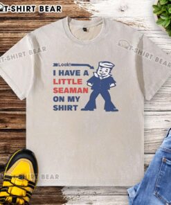 Official look: I have a little seaman on my washed t-shirt, featuring a playful nautical design and vibrant colors.