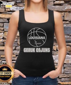 Official Louisiana Ragin' Men's Basketball Chick-fil-A Geaux Cajuns tank top featuring team logo and vibrant colors.