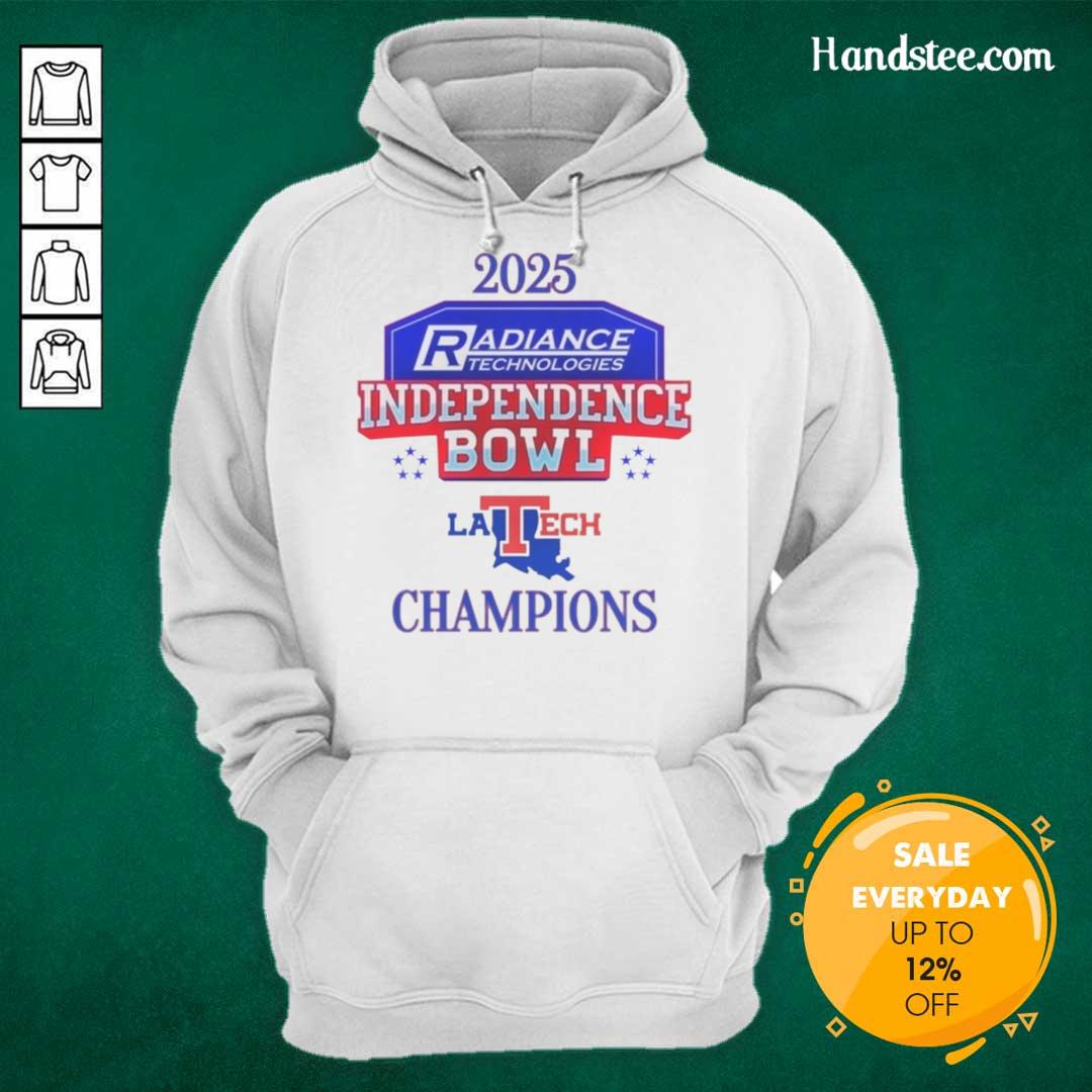 official-louisiana-tech-bulldogs-2025-independence-bowl-champions-logo-hoodie Official Louisiana Tech Bulldogs 2025 Independence Bowl Champions logo hoodie featuring vibrant team colors and design.