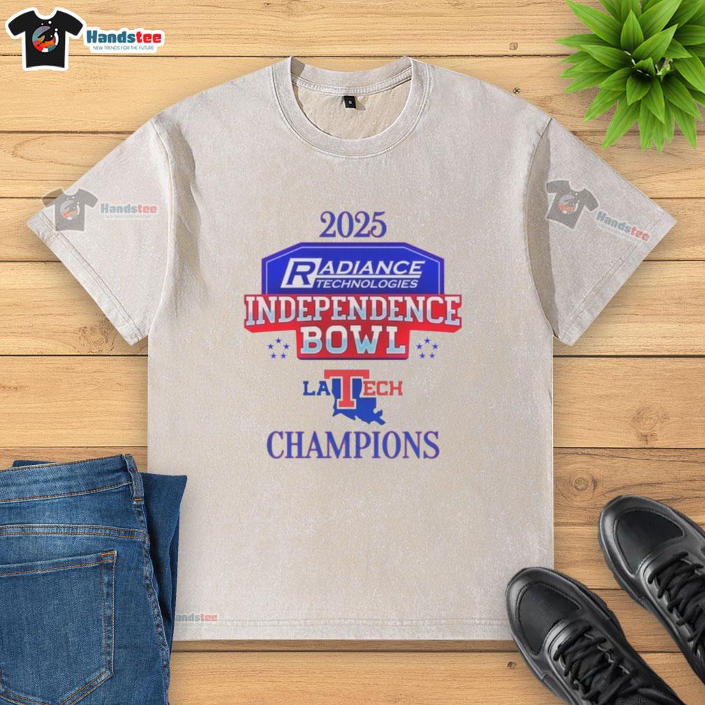official-louisiana-tech-bulldogs-2025-independence-bowl-champions-logo-washed-t-shirt Alt Text: Official Louisiana Tech Bulldogs 2025 Independence Bowl Champions logo on a stylish washed t-shirt design.