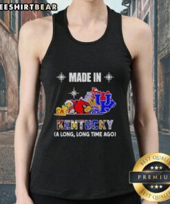 Official Made in Kentucky A Long Long Time Ago State Mashup Logo on a stylish tank top for sports teams.
