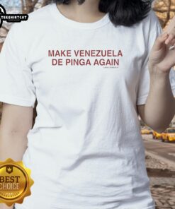 Official Make Venezuela De Pinga Ladies Tee featuring bold graphics and vibrant colors for stylish Venezuelan pride.