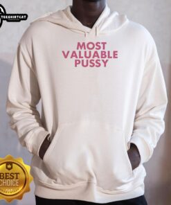 Official Melina Most Valuable Pussy Hoodie featuring bold graphic design for stylish feline lovers.