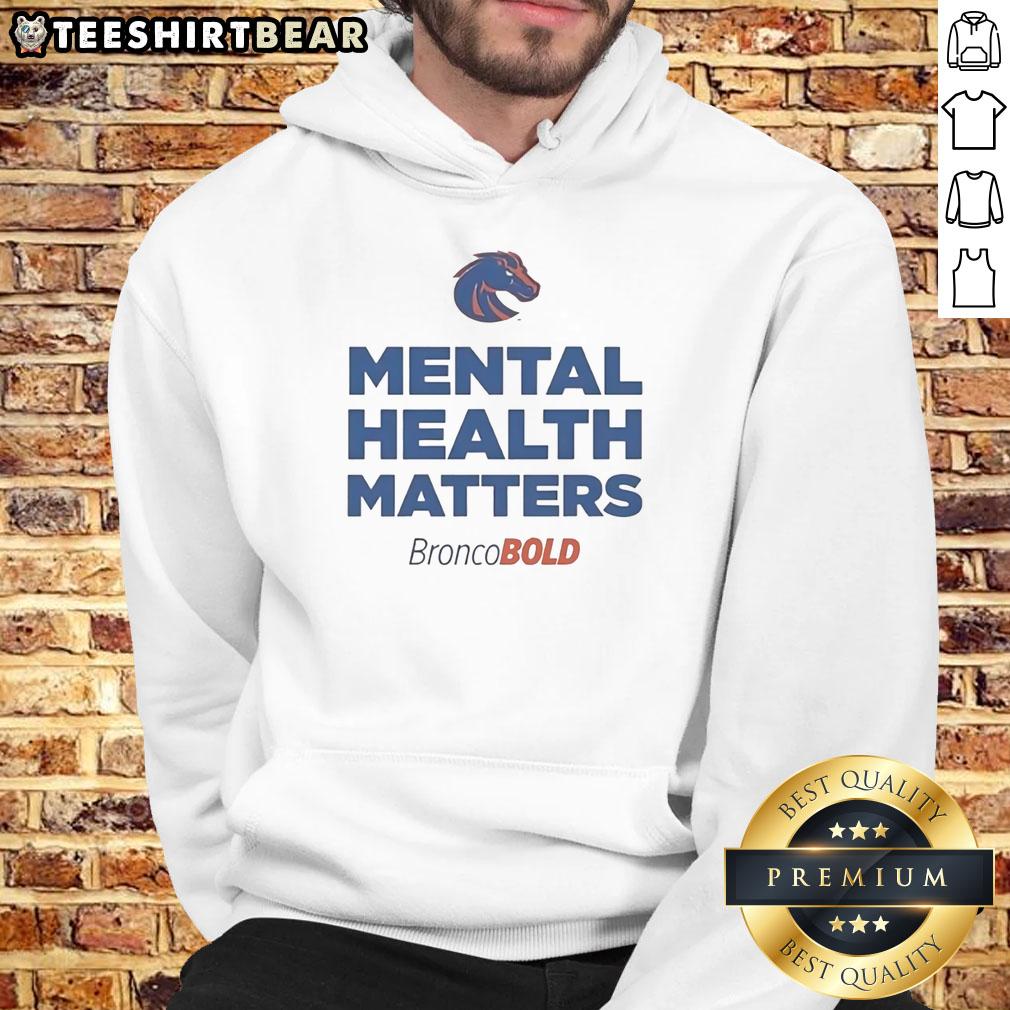 official-mental-health-matters-boise-state-broncos-hoodie Official Boise State Broncos Mental Health Matters hoodie in navy blue, promoting mental health awareness and team spirit.