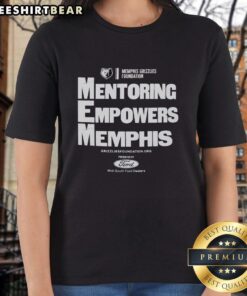 Official Mentoring Empowers Memphis Grizzlies Ladies Tee - stylish women's t-shirt featuring Grizzlies branding.