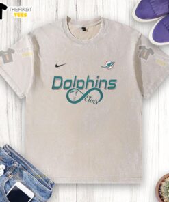 Alt Text: Official Miami Dolphins NFL Elvis Presley Loves You fan washed t-shirt in vibrant colors, perfect for game day.