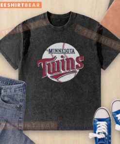Official Minnesota Twins '87 Washed T-Shirt featuring vintage design and team logo, perfect for baseball fans.