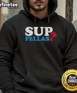 Official Mintzy Sup Fellas Hoodie featuring a stylish design, perfect for casual wear and street fashion enthusiasts.