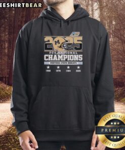 Official Montana State Bobcats FCS National Champions 2025 helmet hoodie showcasing team pride and style.