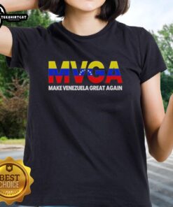 Official MVGA Make Venezuela Great Again Ladies Tee featuring bold graphics and comfortable fit for everyday wear.