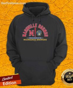 Official Nashville Sounds hoodie, proud affiliate of the Milwaukee Brewers, showcasing team pride and style.