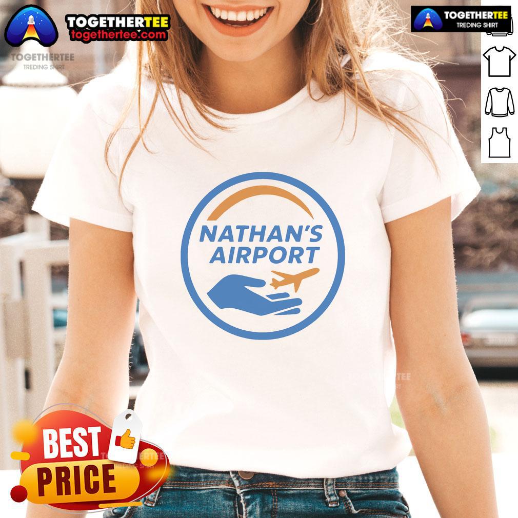Official Nathans Airport Logo Ladies Tee Official Nathan's Airport Logo Ladies Tee featuring a stylish design and vibrant colors for aviation enthusiasts.