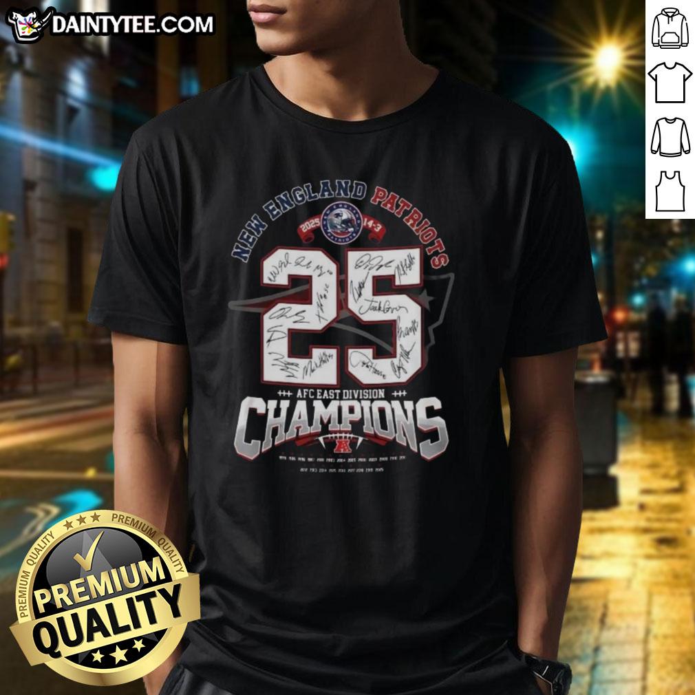 official-new-england-patriots-afc-east-division-champions-signature-t-shirt-1 Official New England Patriots AFC East Division Champions Signature T-Shirt featuring team logo and championship details.