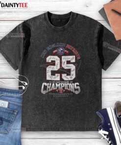 Official New England Patriots AFC East Division Champions Signature Washed T-Shirt in navy blue, perfect for fans.