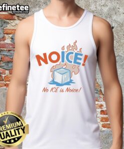 Official No ICE No ICE Is Noice Tank Top in vibrant colors, perfect for summer fashion and expressing a fun attitude.