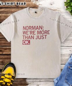 Official Norman Were More Than Just OK washed t-shirt in a stylish design, perfect for casual outfits and fans.