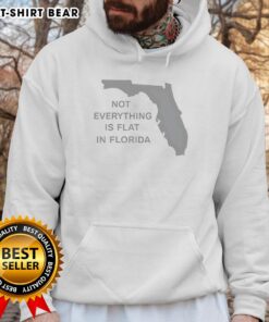 Official Florida State hoodie featuring 'Not Everything Is Flat' design, perfect for fans and outdoor enthusiasts.