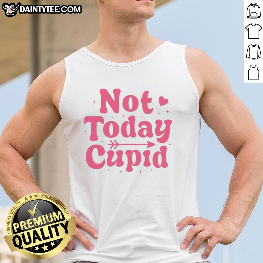 official-not-today-cupid-valentines-tank-top Official Not Today Cupid Valentine's Tank Top featuring a fun graphic design for a playful Valentine's Day look.