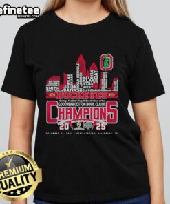 Official Ohio State Buckeyes College Football Playoff quarterfinal ladies tee at the Goodyear Cotton Bowl Classic.