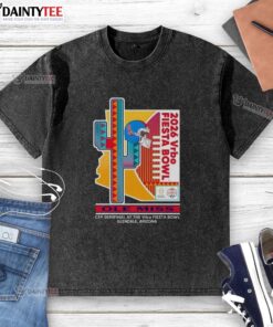 Official Ole Miss Rebels 2026 CFP Semifinal VRBO Fiesta Bowl washed t-shirt featuring team colors and logo.