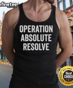Official Operation Absolute Resolve American Bravery Tank Top featuring bold graphics and patriotic design for active wear.