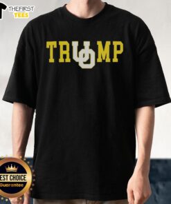 Alt Text: Official Oregon Ducks Football X Trump Logo T-Shirt featuring vibrant team colors and iconic graphics for fans.