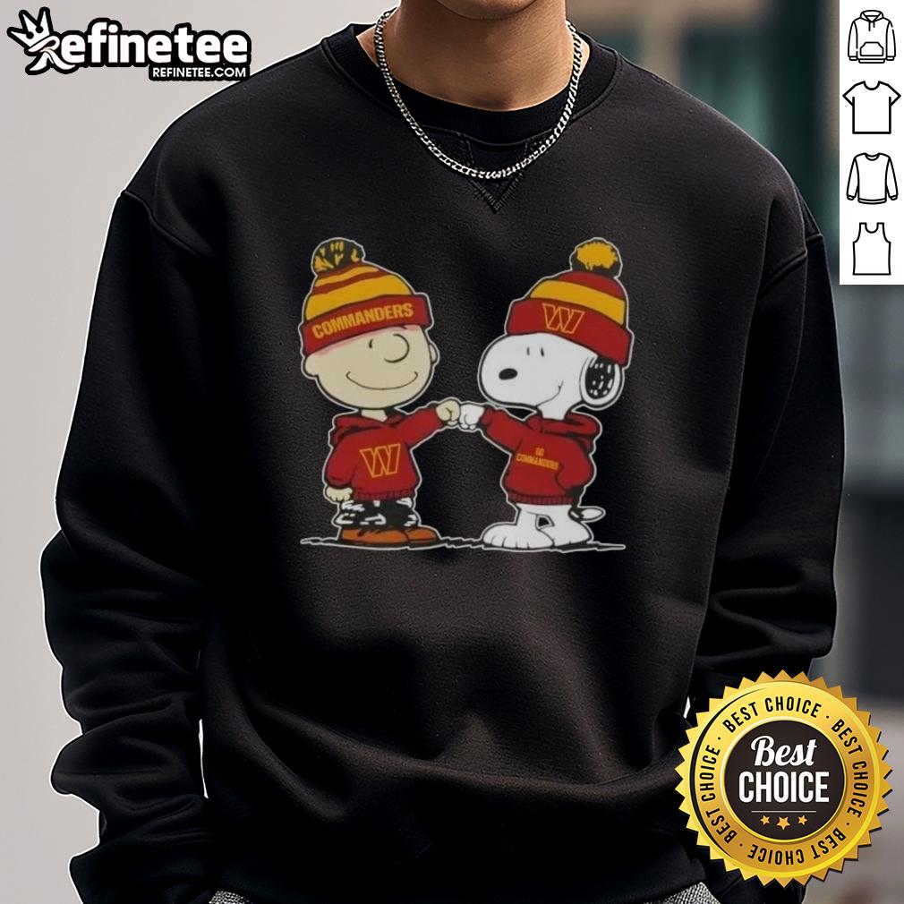 official-peanuts-charlie-brown-fist-bump-snoopy-x-washington-commanders-football-sweatshirt Official Peanuts Charlie Brown fist bumping Snoopy on a Washington Commanders football sweatshirt design.