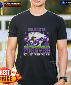 Alt Text: Official Peanuts Kansas State Wildcats Forever T-Shirt, expressing loyalty beyond winning in vibrant colors.