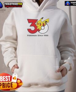 Official Pokmon 30th Anniversary 1996 hoodie featuring vibrant graphics and iconic Pokmon characters.